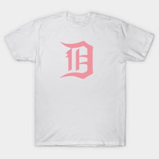 Pink  Detroit D T-Shirt